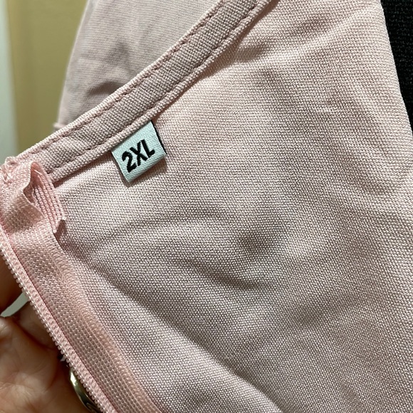 Short long sleeve tiered dress soft pink 2X NWOT - Picture 6 of 6